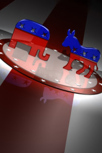 American Republican and Democratic party animal symbols